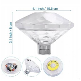 Vandeniui atspari RGB LED lempa baseinui 1 vnt