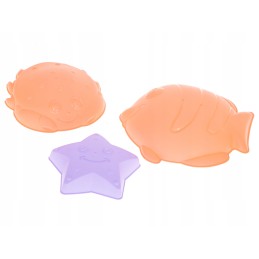 Smėlio priedai, kibiras, pastelinės formos