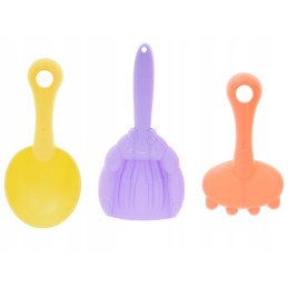 Smėlio priedai, kibiras, pastelinės formos