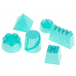 Smėlio priedai, kibiras, pastelinės formos