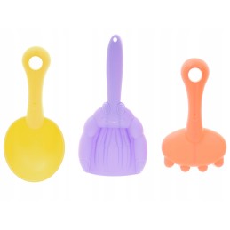 Smėlio priedai, kibiras, pastelinės formos