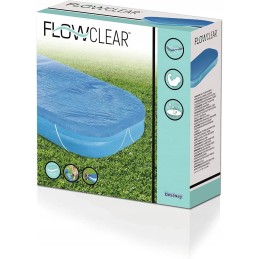 Bestway flowclear baseino užvalkalai 262 x 175 cm mėlyni