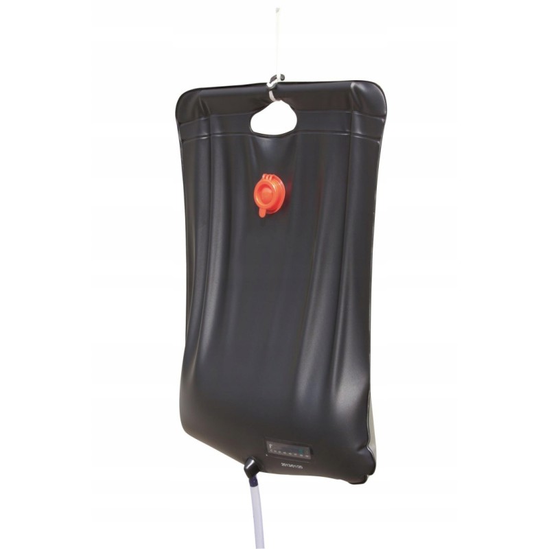 Solar shower in front of the pool camping 20l solar pro