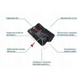 Päikese dušš basseini ees kämping 20l solar pro