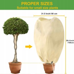 Žiemos apsauginis gobtuvas augalams 100x80 cm