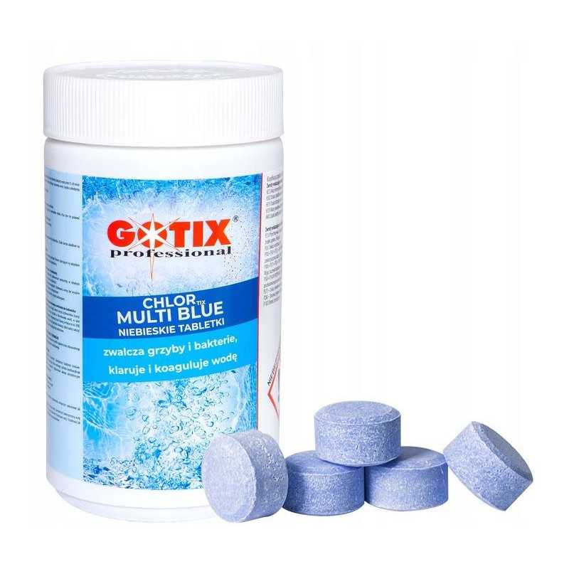 Baseino chemikalai chlortix multi blue 1 kg 20g mėlynas vanduo 10 viename vadovas