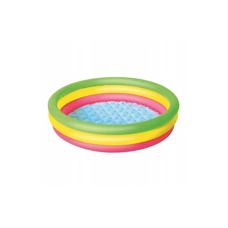 Pripučiamas baseinas 102x25 irklavimo baseinas su minkštu dugnu