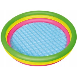 Sodo pripučiamas baseinas su minkštu dugnu patiems mažiausiems vaikams, 102x25cm
