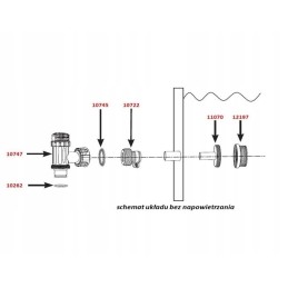 Išleidimo koštuvas 38 mm baseinams 12198 intex