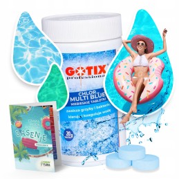 Chloras baseinams, daugiafunkcinės multi blue tabletės, kovoja su grybeliais, 1kg