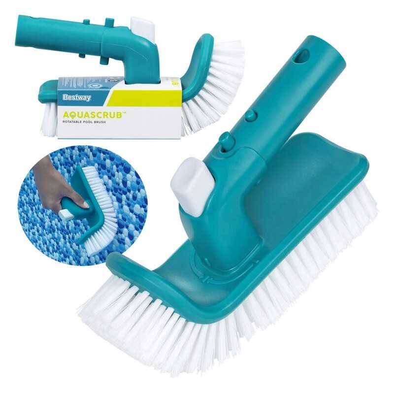 Bestway besisukantis vandens šveitimo šepetys baseino valymui 58786