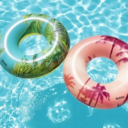 Bestway tropical sunset pripučiamas žiedas 119cm