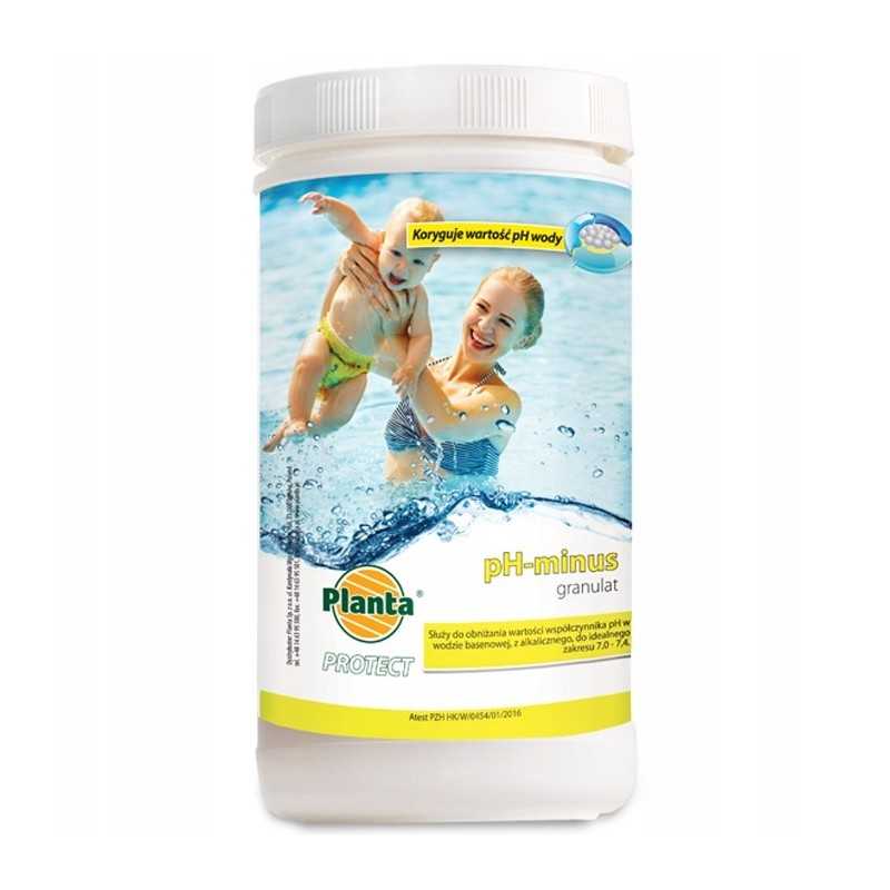 PH minus preparatas sumažina baseino vandens pH, baseino cheminės medžiagos sumažėja 1-5 kg