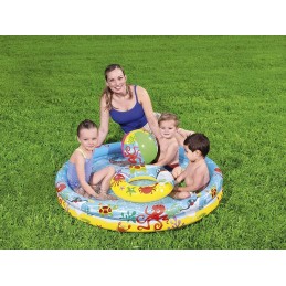Bestway pripučiamas baseinas 122x20 kolko kamuolys b51124