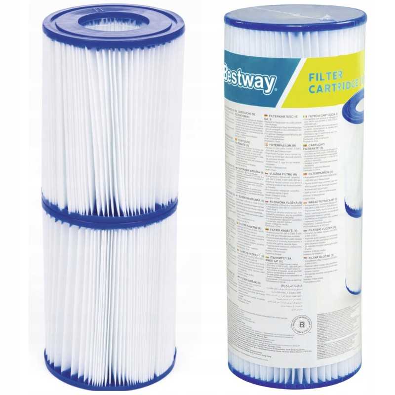 2 x filtras 3028 l II tipo bestway 58094 siurbliui