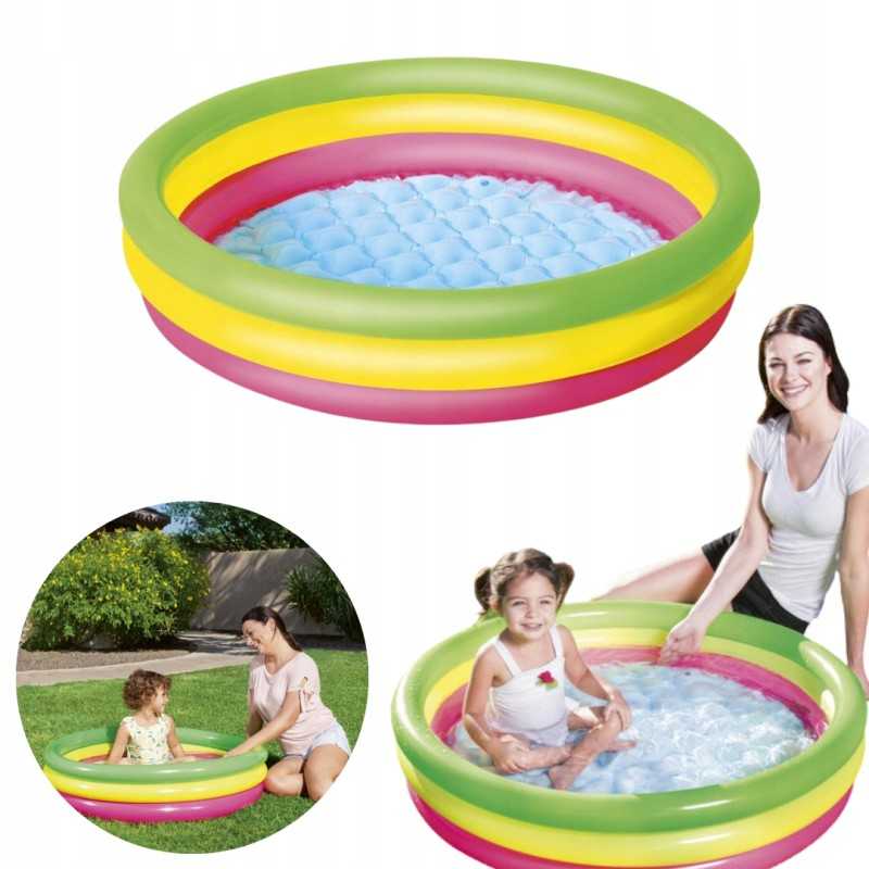 Bestway pripučiamas apskritas baseinas vaikams 62l 102cm