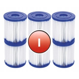 6 x i-type filtras, skirtas bestway 58093 baseino siurbliui