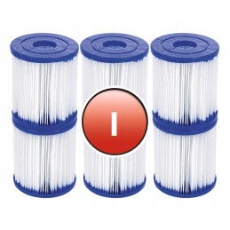 6 x i-type filtras, skirtas bestway 58093 baseino siurbliui
