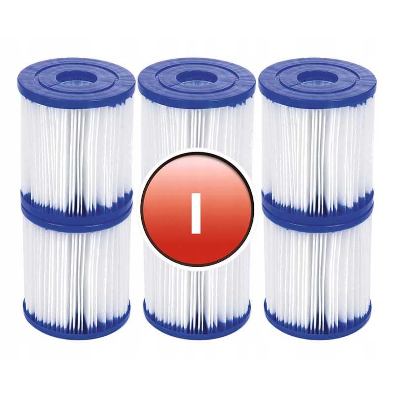 6 x i-type filtras, skirtas bestway 58093 baseino siurbliui