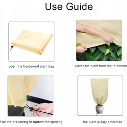 Žiemos gaubtas augalo apsauga nuo šalčio dangtis 2vnt 80 x120