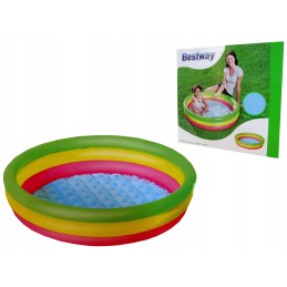 Vaivorykštinis pripučiamas baseinas, minkštas dugnas, bestway irklavimo baseinas