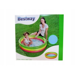 Vaivorykštinis pripučiamas baseinas, minkštas dugnas, bestway irklavimo baseinas