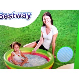 Vaivorykštinis pripučiamas baseinas, minkštas dugnas, bestway irklavimo baseinas