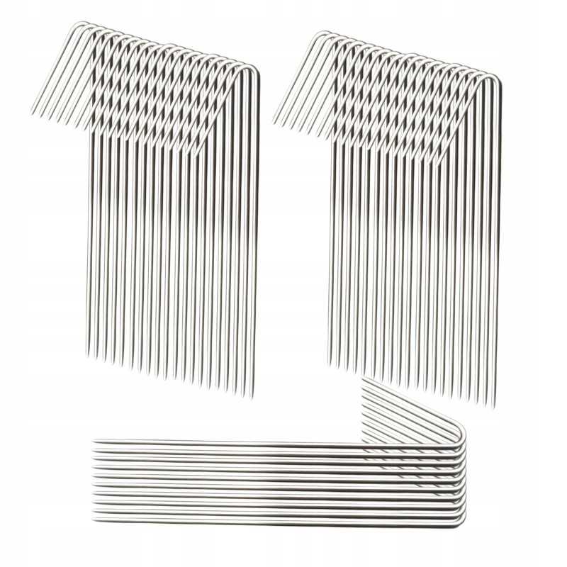 Inkariniai kaiščiai geotinkleliui geotinkleliui, ilgis 30 cm. fi 4 x 50 vnt. plieninės grotelės