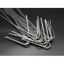 Inkariniai kaiščiai geotinkleliui geotinkleliui, ilgis 30 cm. fi 4 x 50 vnt. plieninės grotelės