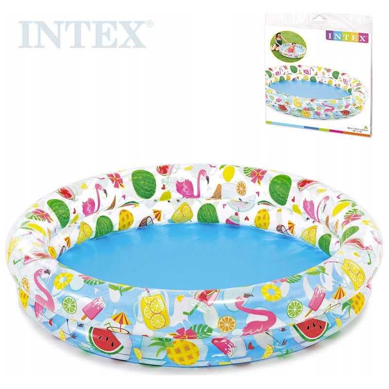 Intex apvalus pripučiamas baseinas 122 x 122 cm dizaino