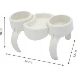 Bestway baseino gėrimų laikiklis baltas 60306