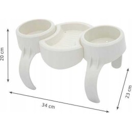 Bestway baseino gėrimų laikiklis baltas 60306