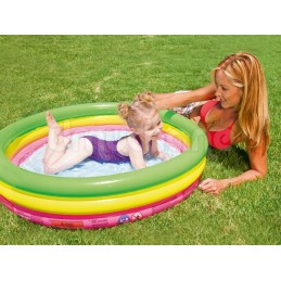 Spalvingas pripučiamas baseinas 102 x 25 cm bestway 51104