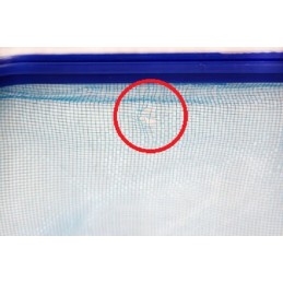 Baseino valymo kaušelis, stulpų tūpimo tinklas