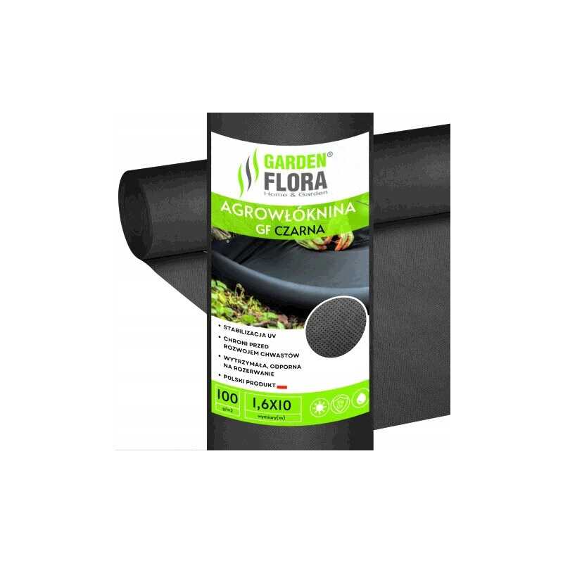 Juoda agrotekstilė 1,6m x 10m 100g/m2 uv