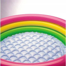 Pripučiamas sodo baseinas, vaivorykštinis irklavimo baseinas, minkštas dugnas, vaikams intex 86x25