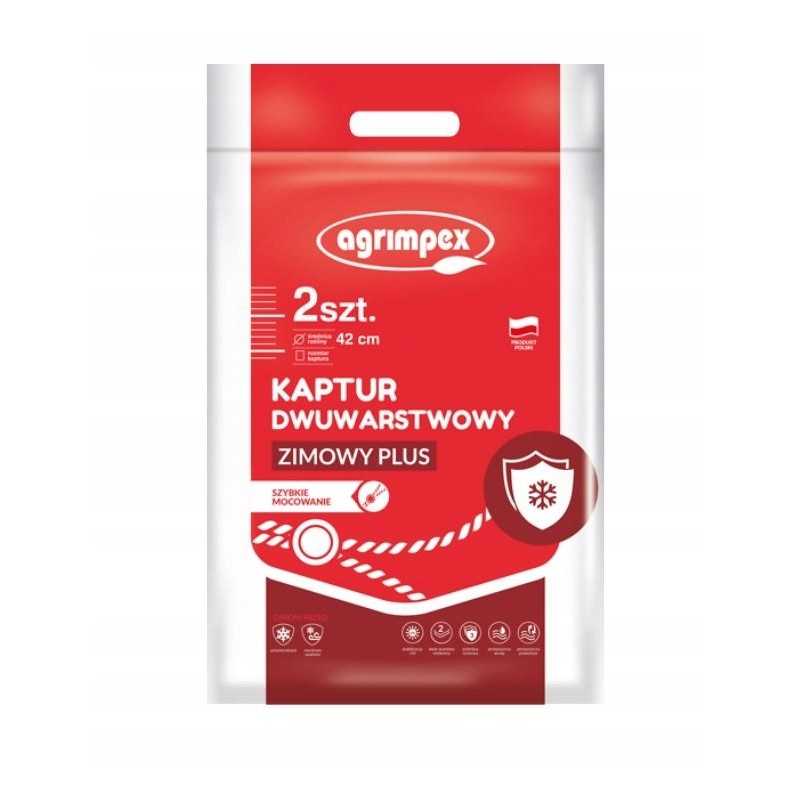 Agrimpex plus dvisluoksnis žiemos apsauginis gaubtas 90x130 cm 2 vnt.