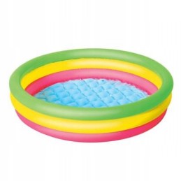 Spalvingas pripučiamas baseinas 102 x 25 cm bestway 51104
