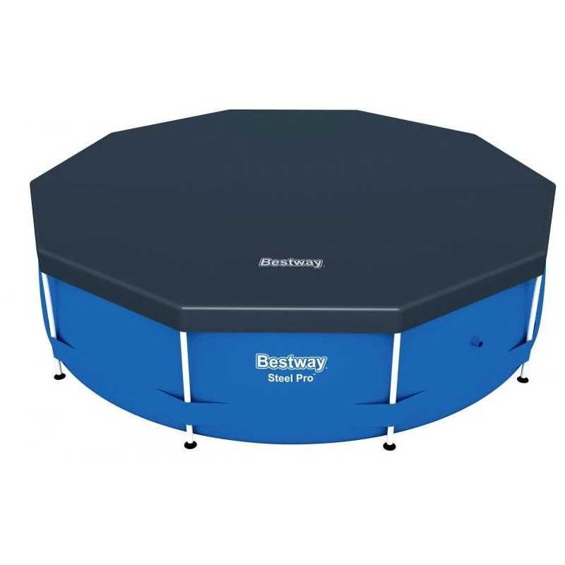 Plieninio baseino dangtis 305 cm 58036 bestway