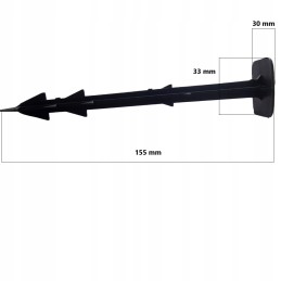 200 vnt. rankenos smeigtukai inkarai augintiniai audiniai 15cm