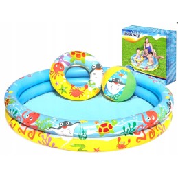 Bestway 51124 rinkinys su baseinu ir vinilo kamuoliuku