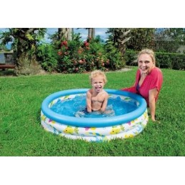 Mažas pripučiamas žuvų baseinas 122 cm apvalus sodo baseinas vaikams bestway