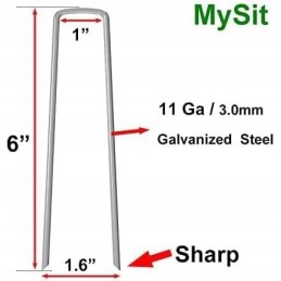 Plieniniai smeigtukai auginimui inkarams cinkuoti 50 vnt