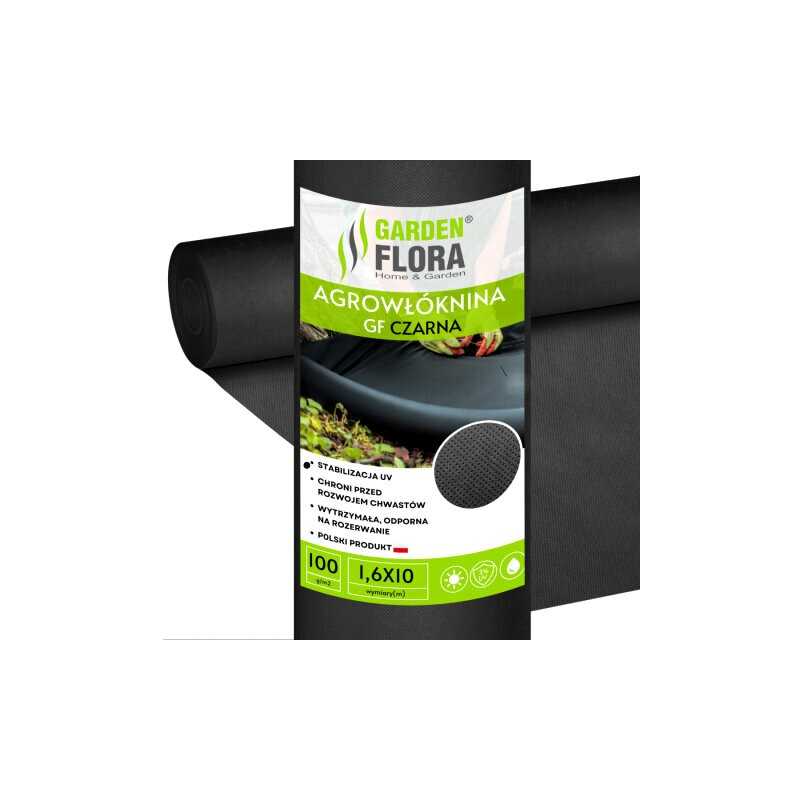 Juoda agrotekstilė 1,6m x 10m 100g/m2 uv
