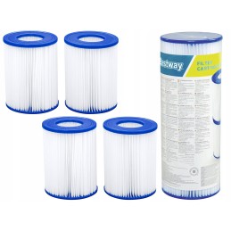 Keturi Bestway filtrai 3028 LH 58094 II tipo siurbliams, 4 vnt.