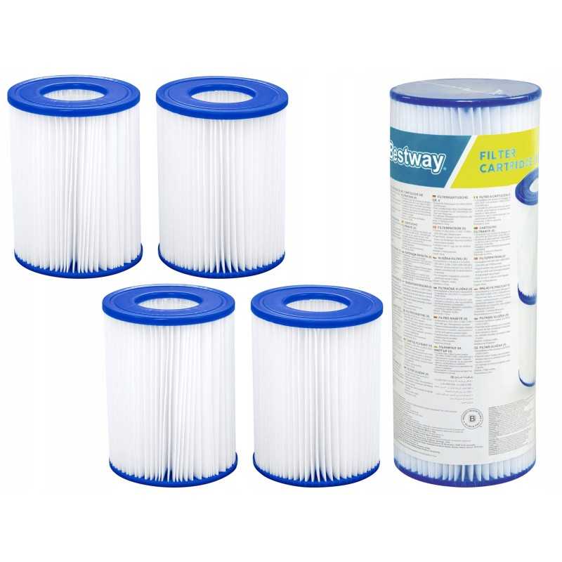 Keturi Bestway filtrai 3028 LH 58094 II tipo siurbliams, 4 vnt.