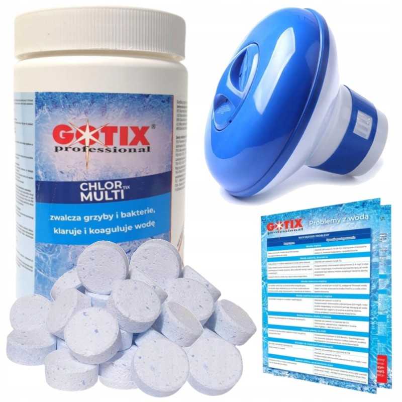 Chloras baseinams, sūkurinė vonia, tabletės, baseino chemikalai su dozatoriumi, 0 4kg