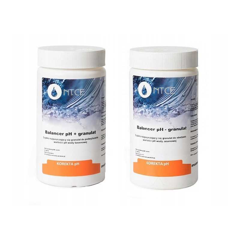 Rinkinys 2in1 ph plius ph minus 1 5kg baseino chloro granulės