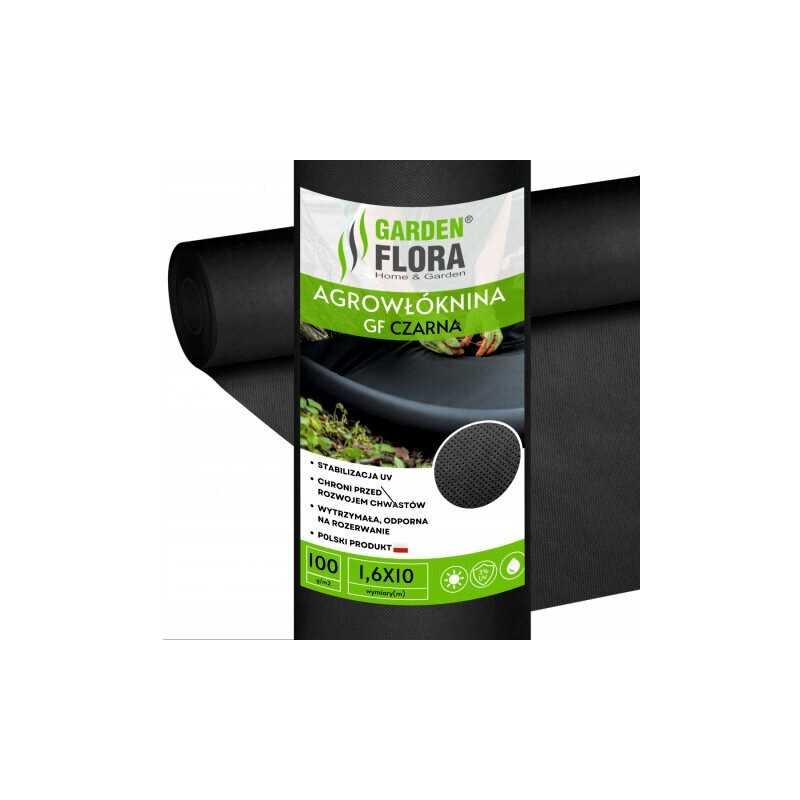 Juoda agrotekstilė 1,6m x 10m 100g/m2 uv