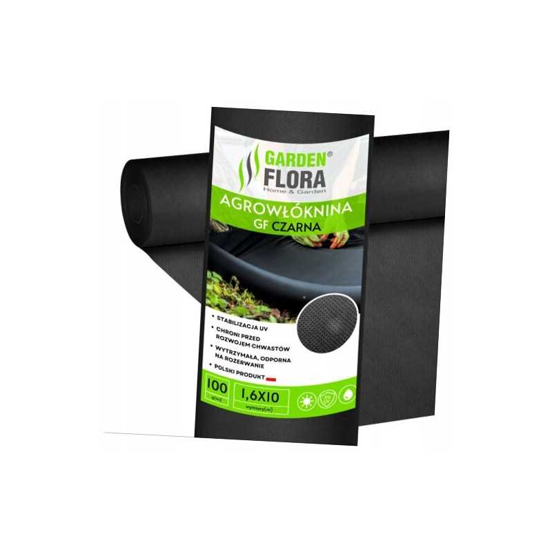 Juoda agrotekstilė 1,6m x 10m 100g/m2 uv